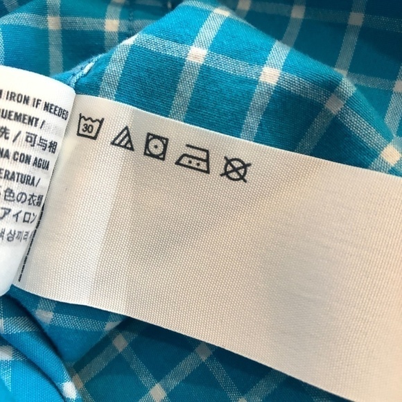 Abercrombie, Blue, Plaid, Button Up Shirt, Boys,Size 13/14, Excellent Condition. - Picture 8 of 8